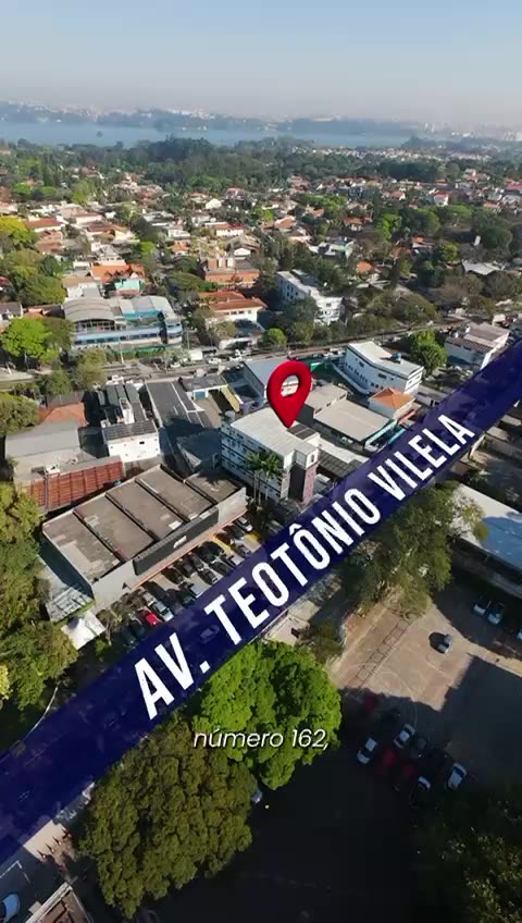 Vista aérea do Novo Hotel Pousada na Av. Senador Teotônio Vilela, 162, em Interlagos